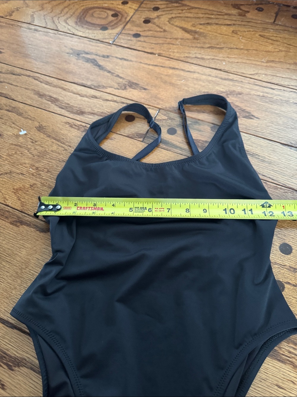 NWT Skims Recycled Swim Scoop Neck One piece Swimsuit Size Medium Black - Picture 7 of 8